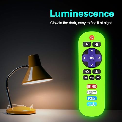 Vista 19 de Paquete de 2 fundas de silicona para control remoto TCL Roku TV RC280, repuesto universal, ligero, a prueba de golpes, TCL Roku TV, con cordón