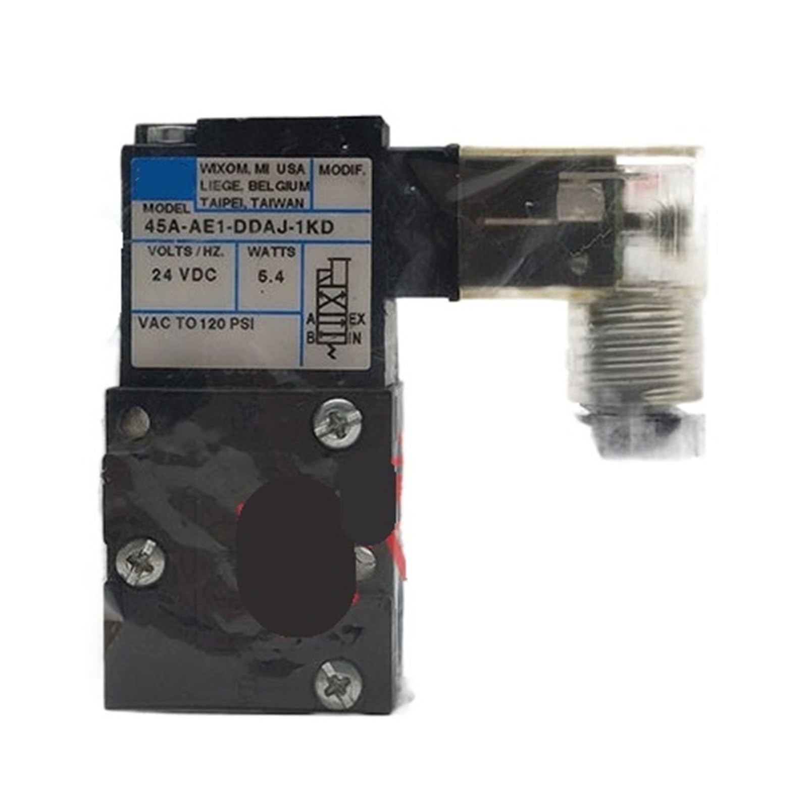 Électrovanne 45A-AE1-DDAJ-1KD distributeur 3/2 pour circuit pneumatique