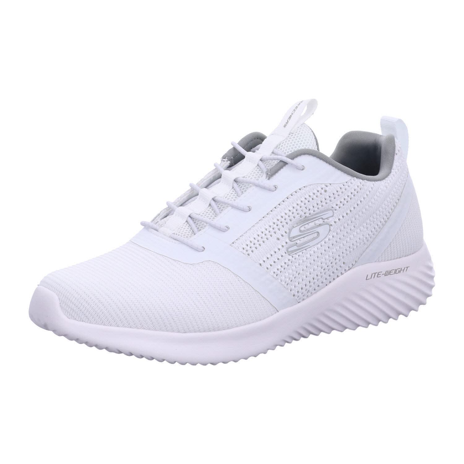 Skechers Men's Bounder Trainers, White White Wht, 7.5 UK
