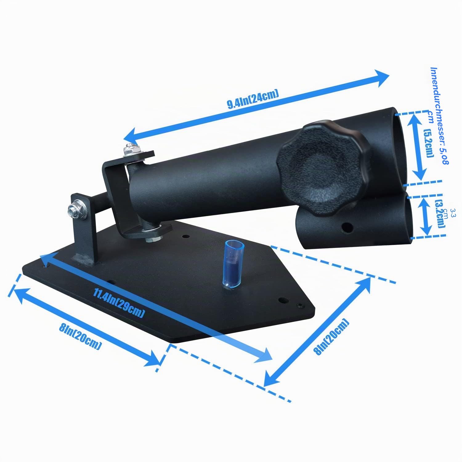 MARSAFIT Landmine Attachment for Barbell Bar with 360 Degree Rotation, T-bar Row Attachment Landmine Base, Fitness Exercise Equipment