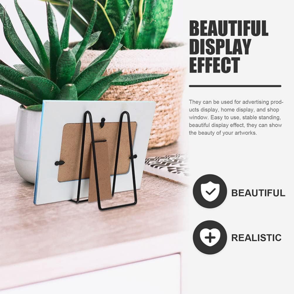 LIFKOME 5pcs Plate Stands for Display Photo Frame Holders Jewelry Display Easel for and Collections Lightweight and Non-Scratch Design