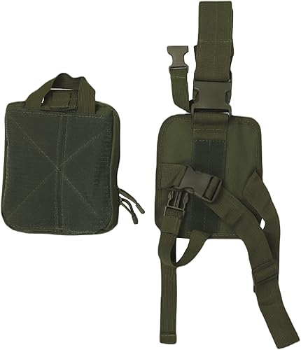 Miniatura 2 de Molle - Bolsa táctica IFAK de pierna caída, estilo militar, equipo médico de primeros auxilios, resistente al agua