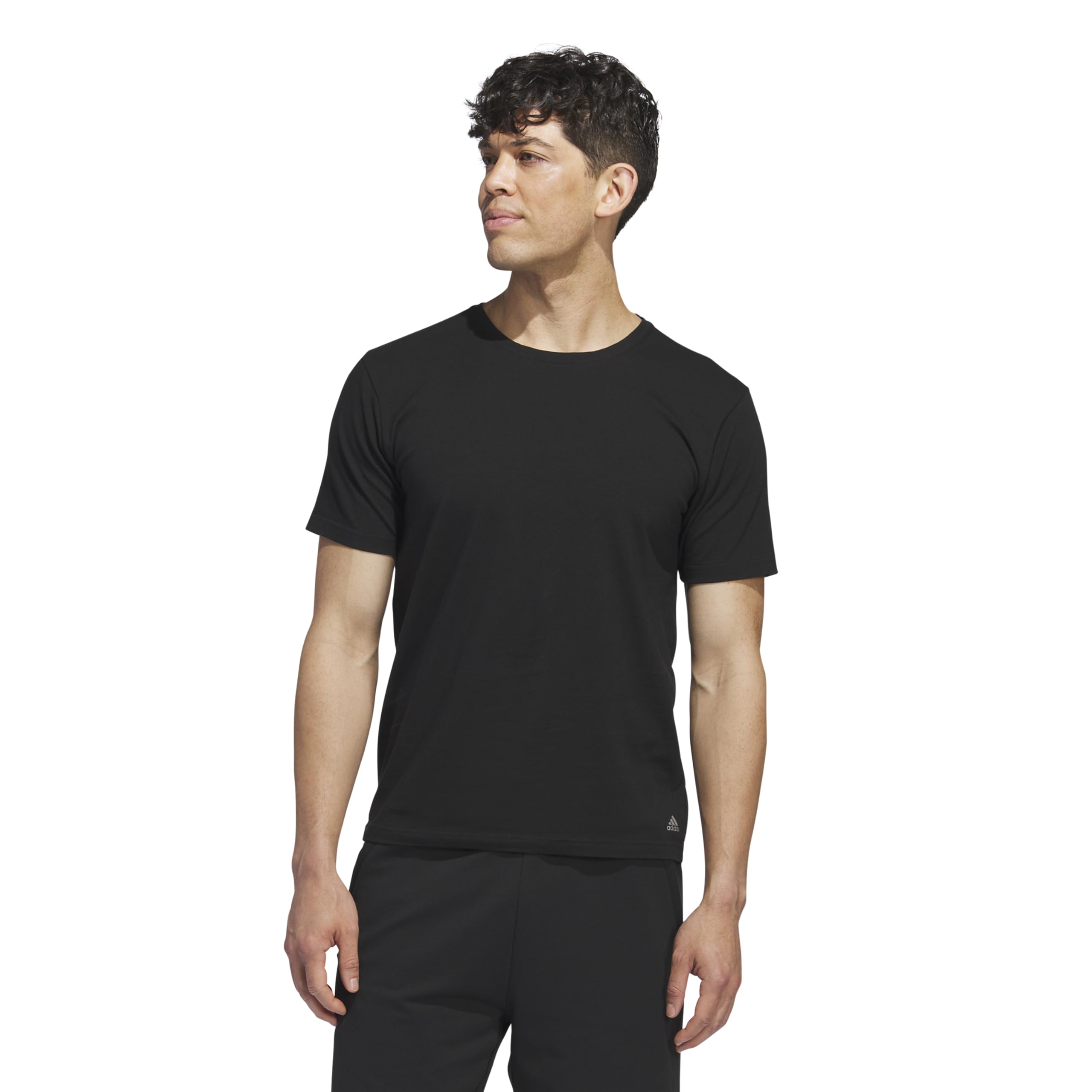 adidas Stretch Cotton Crew Neck Undershirts (2-pack) Capa de base superior Hombre