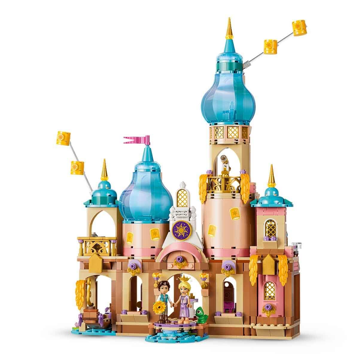 LEGO ǀ Disney Princess Zamek Roszpunki 43297 | Zamek z bajki i 6 postaci, zabawka dla 6-latki, prezent dla dziewczynki i chłopca, zestaw klocków dla dzieci, 676 elementów