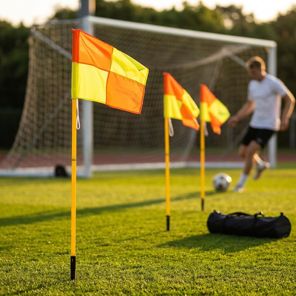 Agilità Calcio, Attrezzatura | Materiale metallico, Slalom Calcio, Sessioni all'Aperto, Per Appassionati Fitness