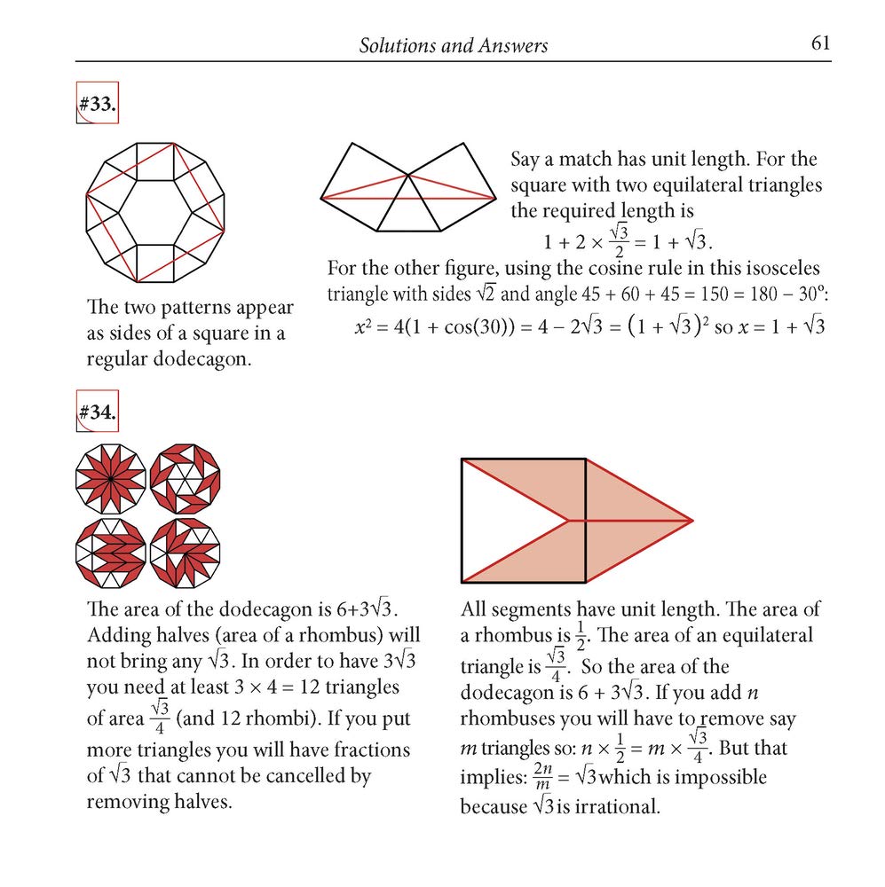 Geometry Snacks: Bite Size Problems and Multiple Ways to Solve Them