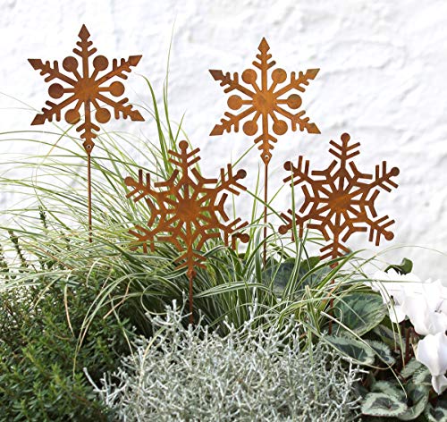 LB H&F Lilienburg 4er Set Schneeflocke Weihnachtsdeko Stern...