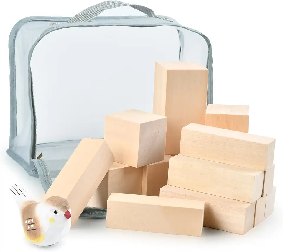 Basswood Carving Starter Set with Carry Case