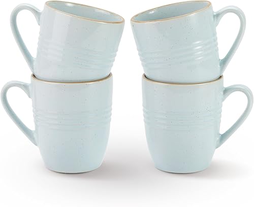 Miniatura 1 de famiware Jupiter - Juego de 4 tazas de café de 14 onzas, aptas para microondas y lavavajillas, tazas de café con asa para café, té, cacao, leche,