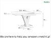 MEBLINI Extendable Dining Table – Dining Room Table Modern – Kitchen Table – Column Table – Extendable Table – Dining Room Tables – 120-160 x 80 x 75 cm – MASIVE