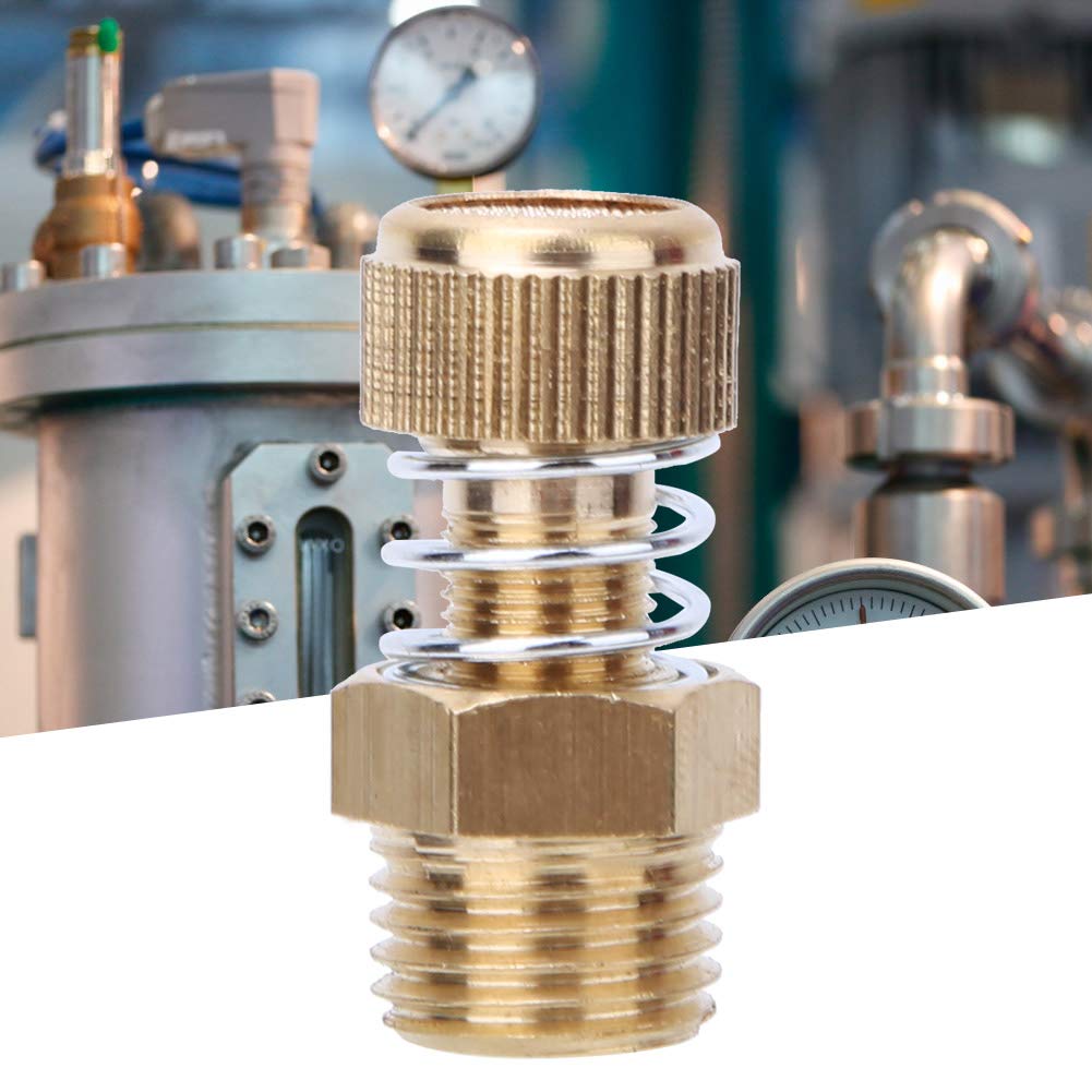Silenziatore Pneumatico Filettato, Elettrovalvola Pneumatica in Ottone 10 Pezzi BSPT 1/4