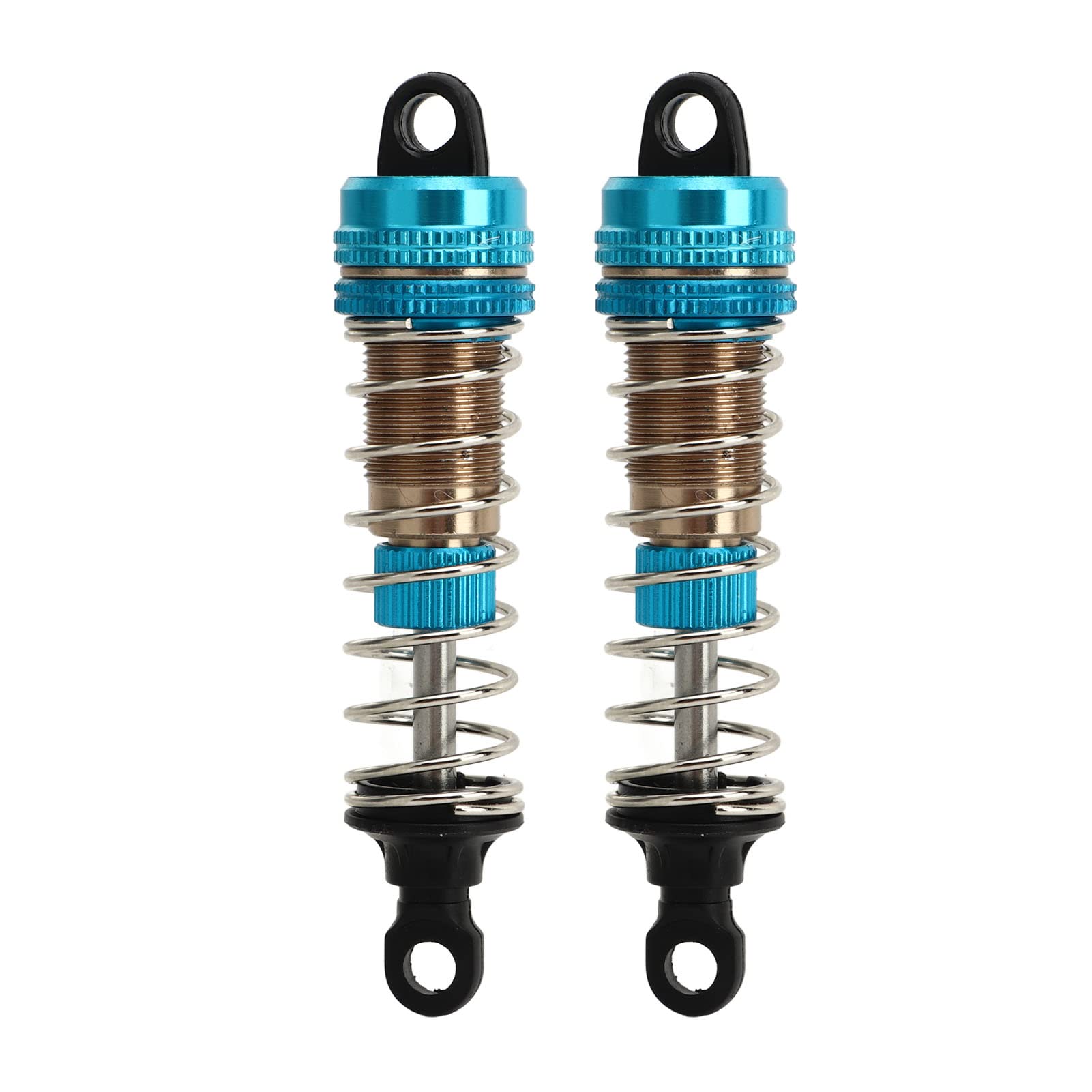 2 Ammortizzatori Idraulici In Alluminio 76mm Per Auto RC SCY 1/16 (16101/16102/16103/16201) - Rosso