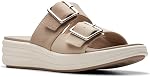 Clarks womens Drift Buckle Slide Sandal