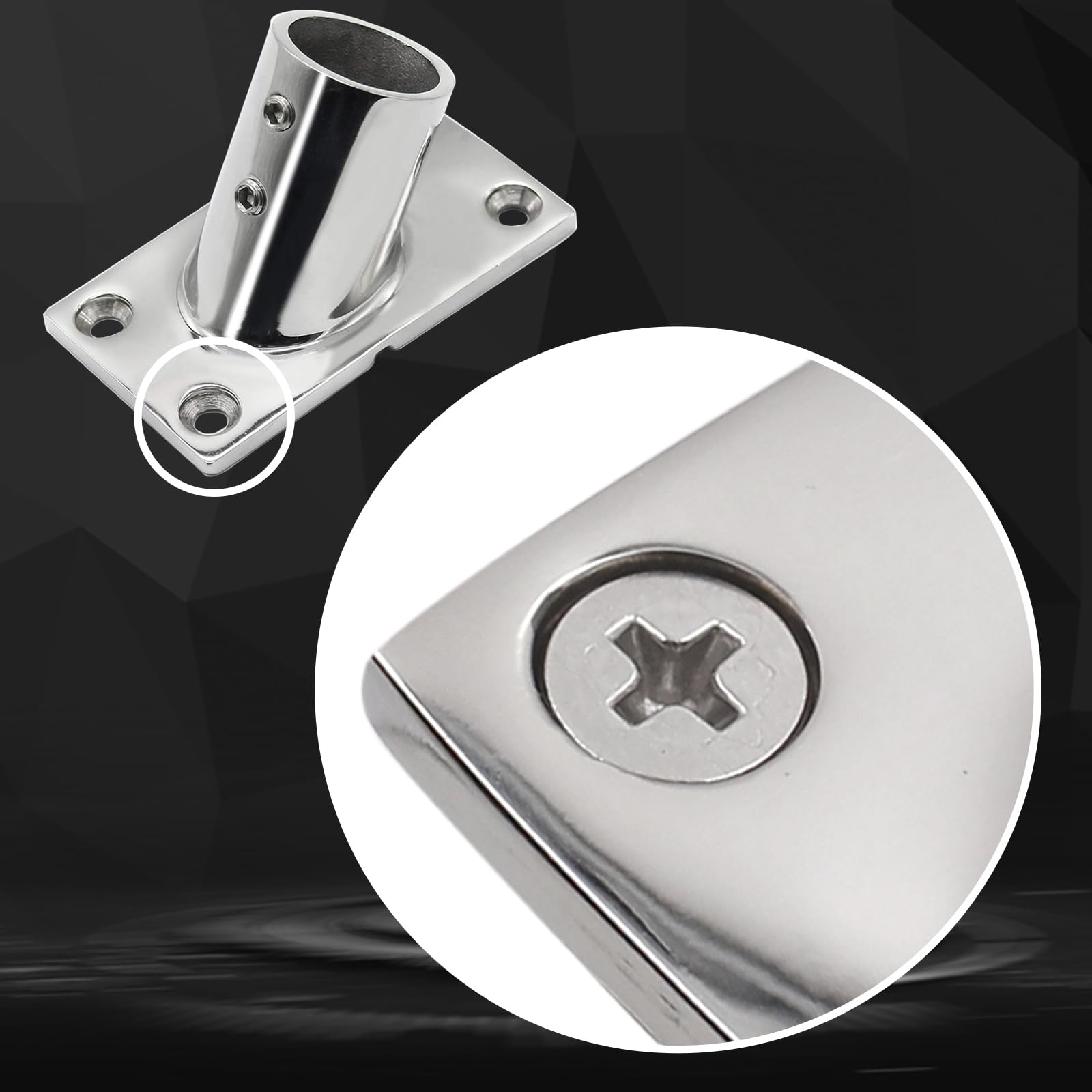 Snapklik.com : Laorde Stainless Steel Boat Rail Fittings 60/90 Degree ...