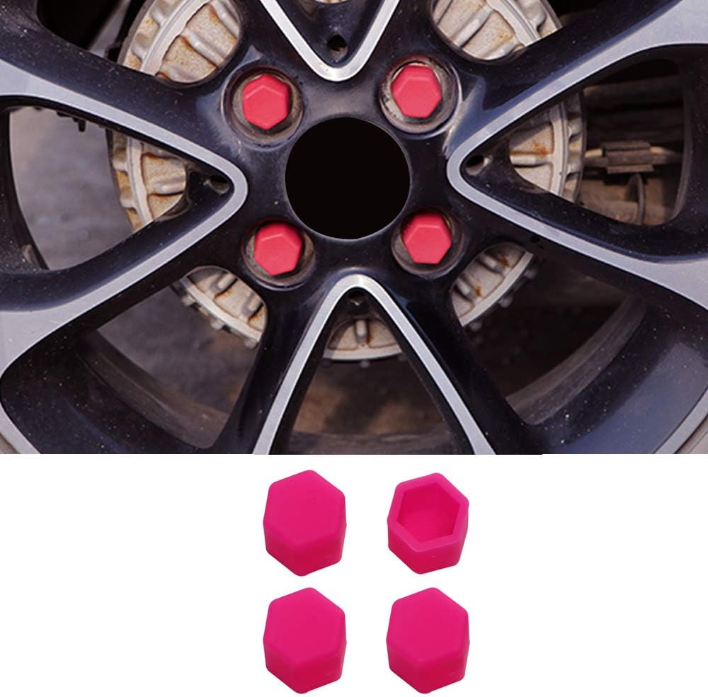 SHIFENG For Mercedes benz Smart 453 fortwo forfour Car Wheel Screw Nut Protection Cover Exterior Trim Car Accessories Pack of 4(black)