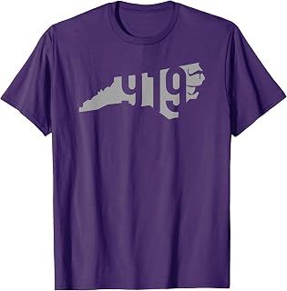 919 Area Code, Raleigh, Durham, Chapel Hill, North Carolina T-Shirt