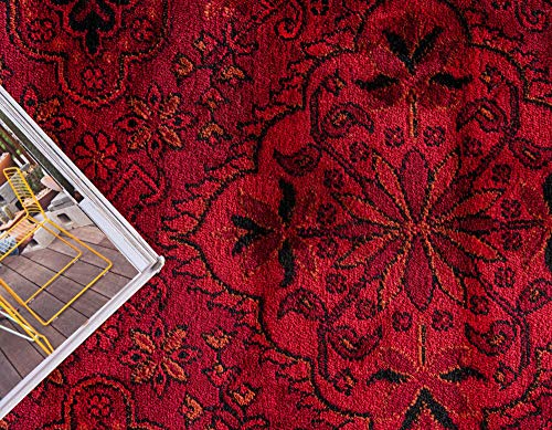 Tapete Unique Loom Tekke 80x305 cm Rojo/Negro miniatura 5