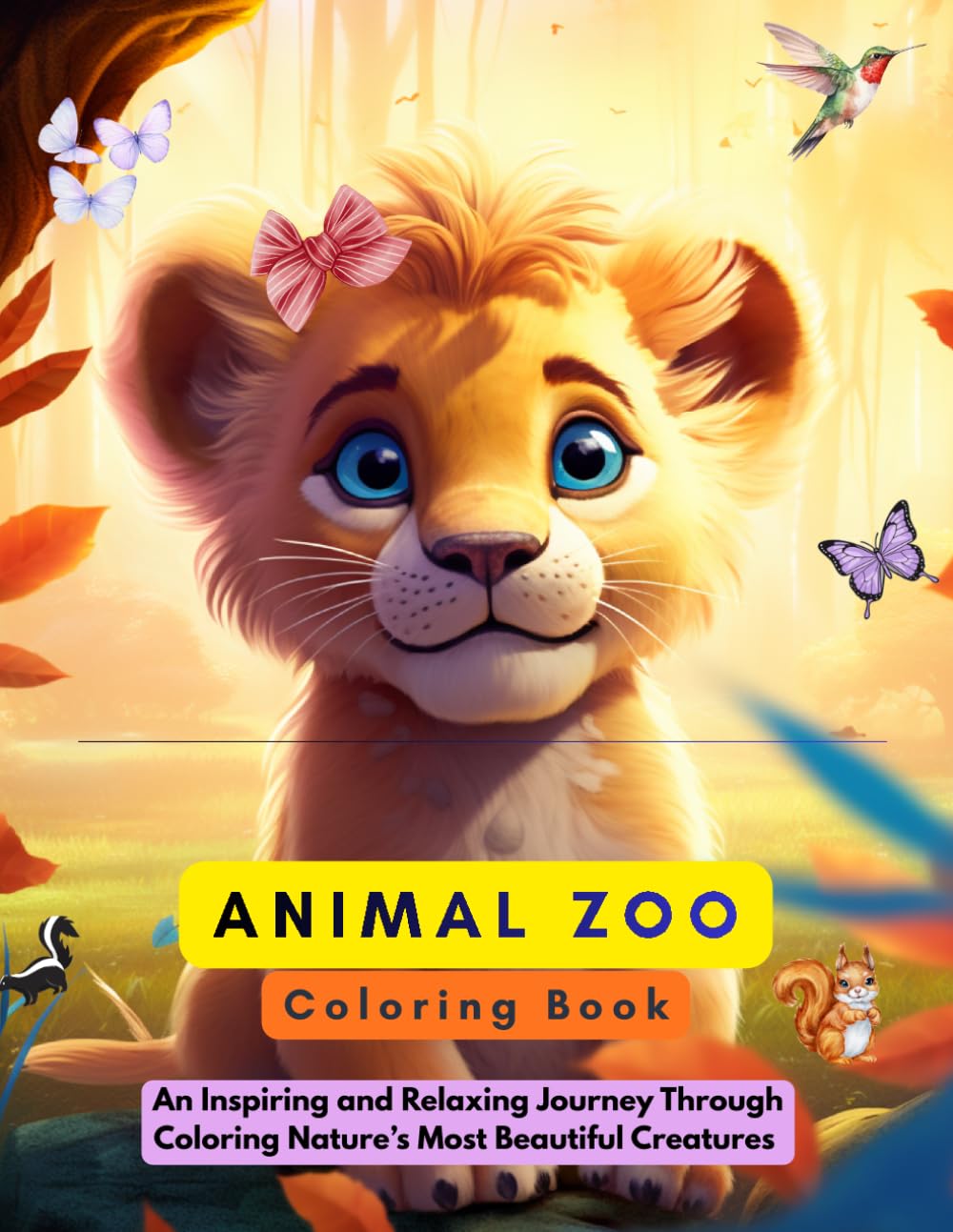 Animal Zoo Coloring Book: An Inspiring and Relaxing Journey Through Coloring Nature’s Most Beautiful Creatures