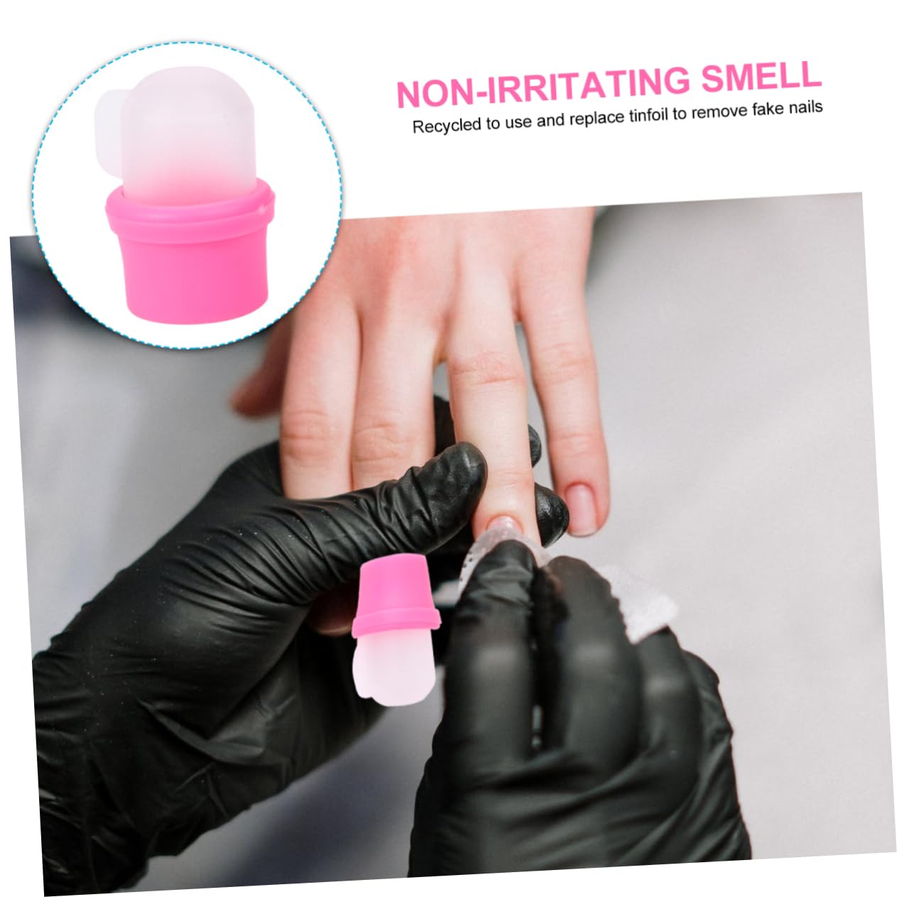 IWOWHERO 10pcs Manicure Nail Soaker Covers Nail Removing Covers Polish Removers Gel Remover Reusable Manicure Tools