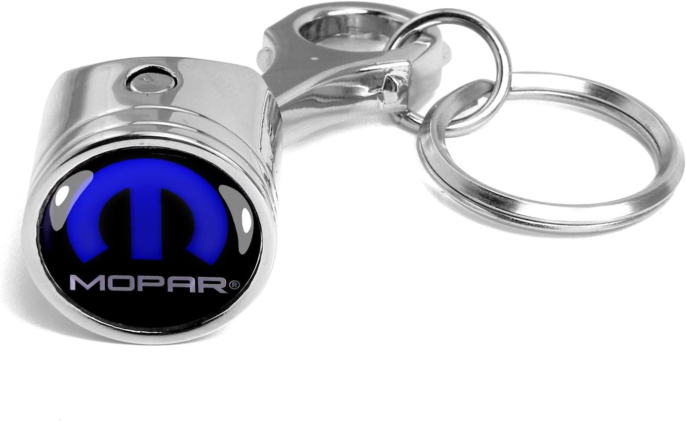 Dodge Mopar Logo Piston Style Auto Key Chain