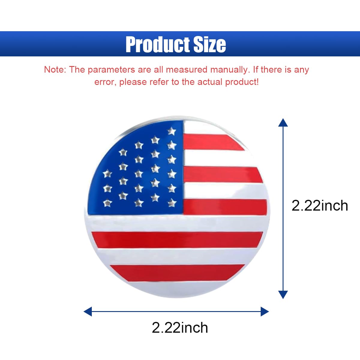 Snapklik.com : 4PCS American Flag Wheel Hub Center Caps Stickers, 56mm ...
