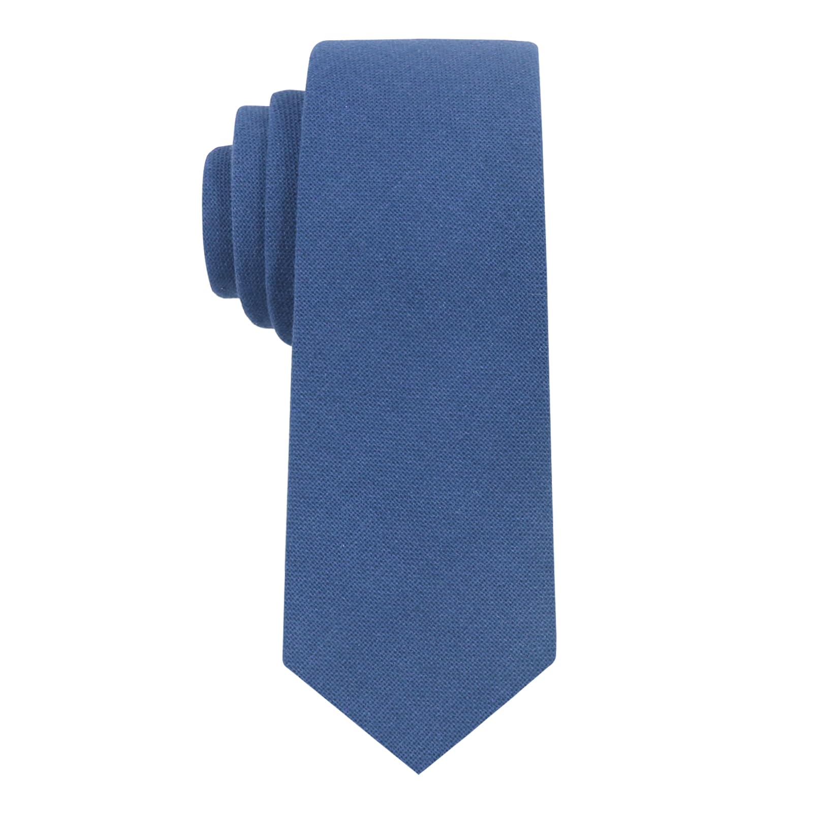 Mantieqingway Mens Skinny Ties,2.56" Cotton Neckties Striped Plaid Ties for Groom Groomsmen Wedding Party Christmas