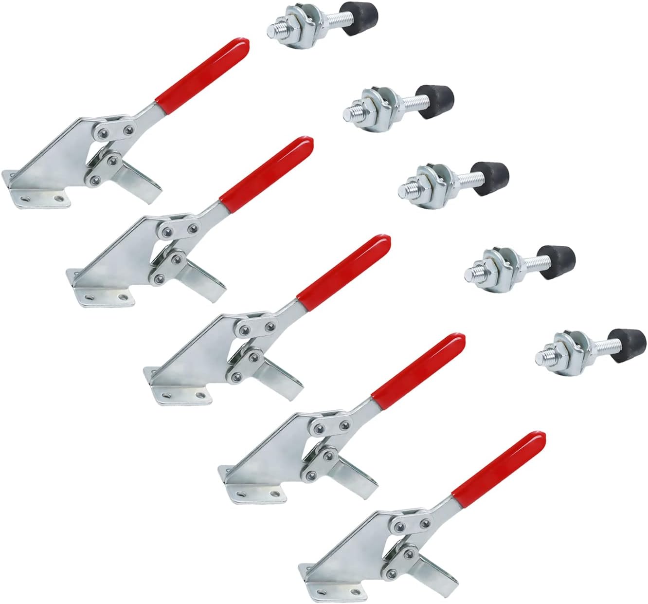 Utoolmart Hand Tool Vertical Toggle Clamp GH-101-B Quick Release Clamp 100kg Holding Capacity 5 Pcs