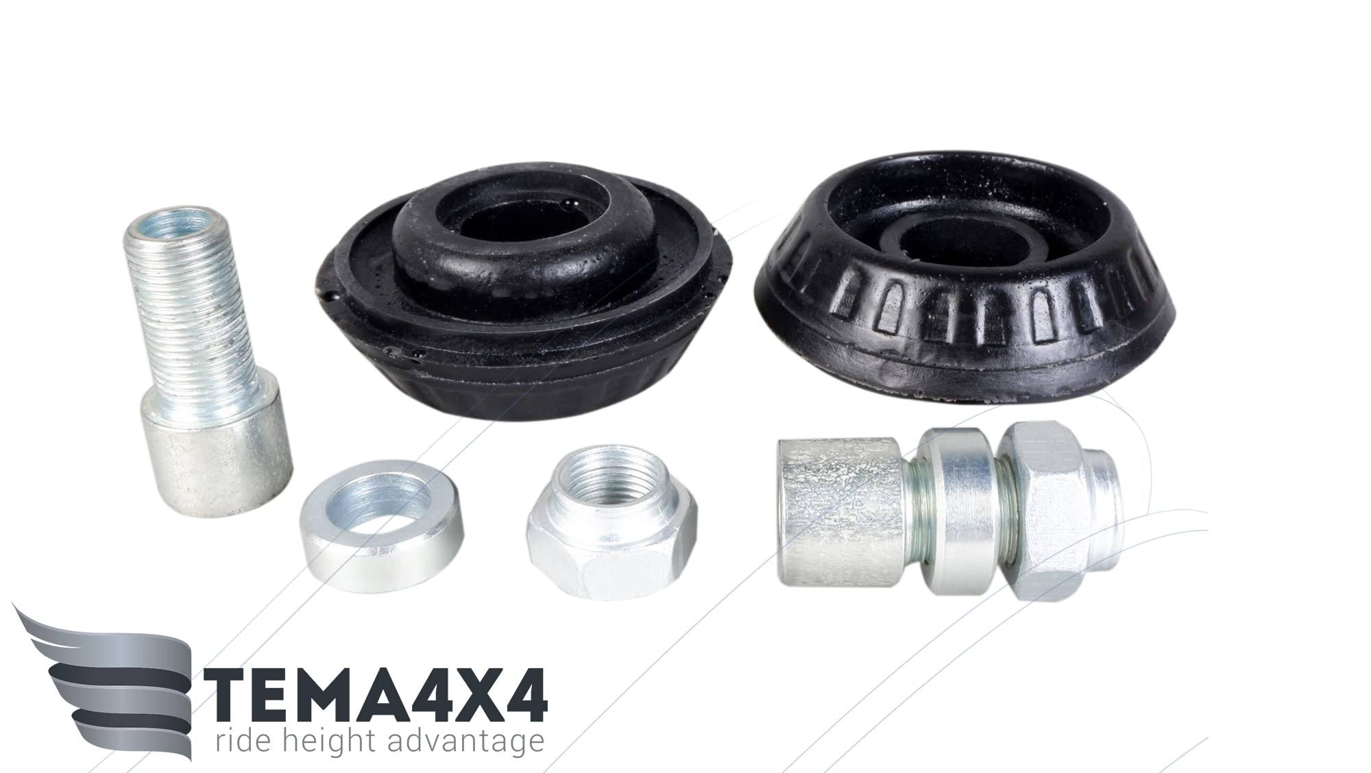 SUPERTEAM 固定ギア　前後セット Amazon.com: Tema4x4 20mm Front Strut and Rear Coil Spacer Lift Kit