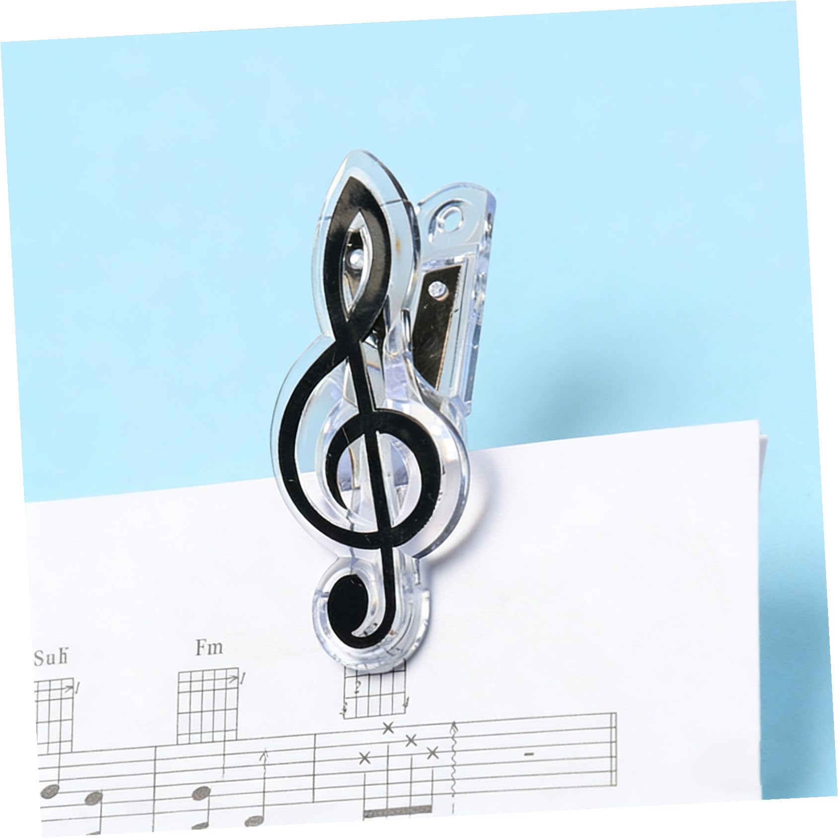 10pezzi Note Musicali in Plastica Supporto per Spartiti per Pianoforte Impugnatura in Plastica Note Musicali Colorate Uso Durevole