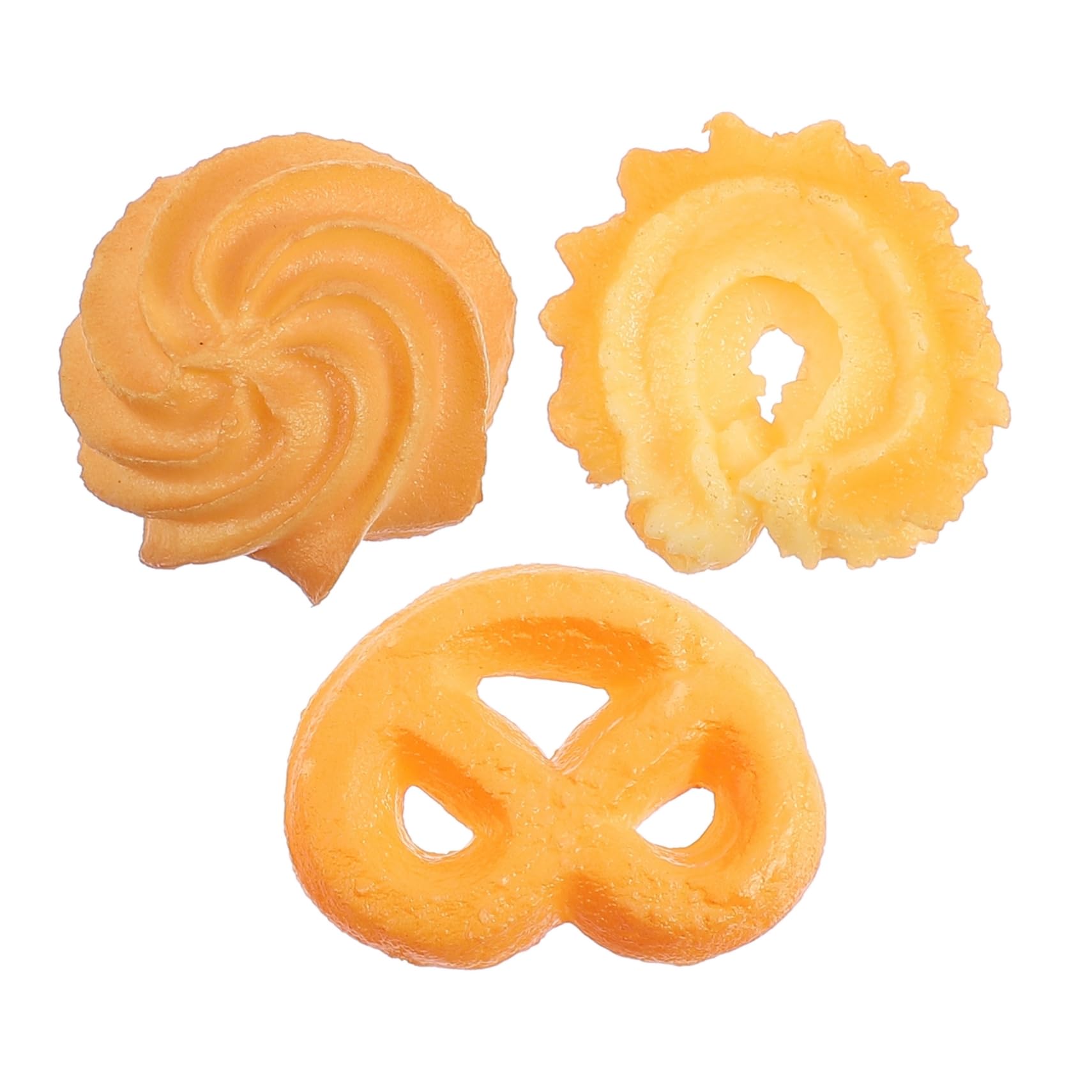 Cabilock 3pcs Simulation Biscuits Shop Cookie Props Creative Cookie Model Simulated Cookie Decor Photo Cookie Decor Play House Cookie Toy Bakery Cookie Decoration Realistic Cookie Model