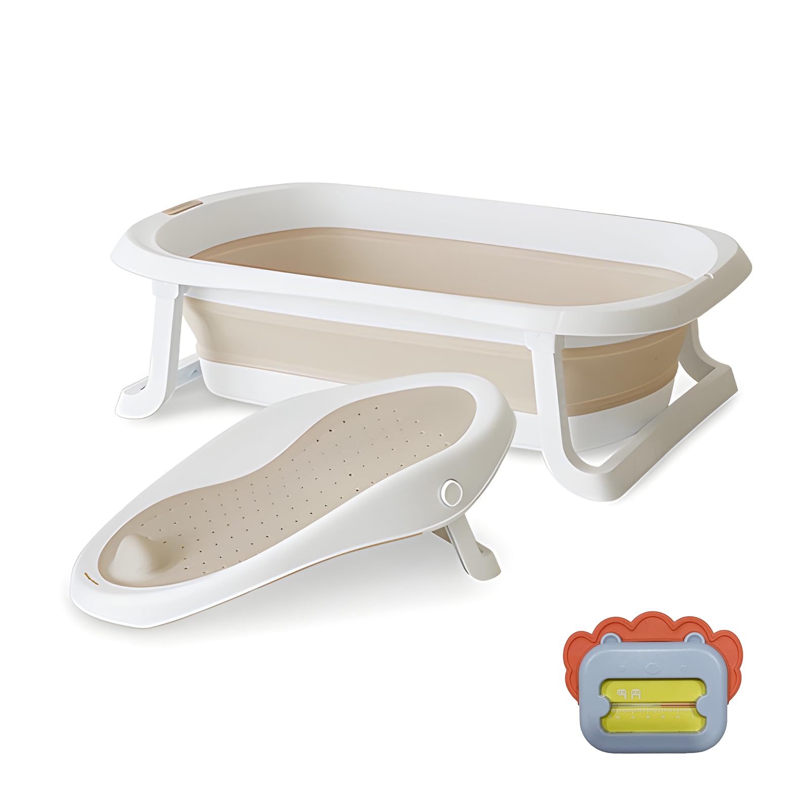 Vaschetta Bagnetto Per Bambini Con Scarico E Termometro | 86 Cm, Design Coniglietti, Pratica E Sicura