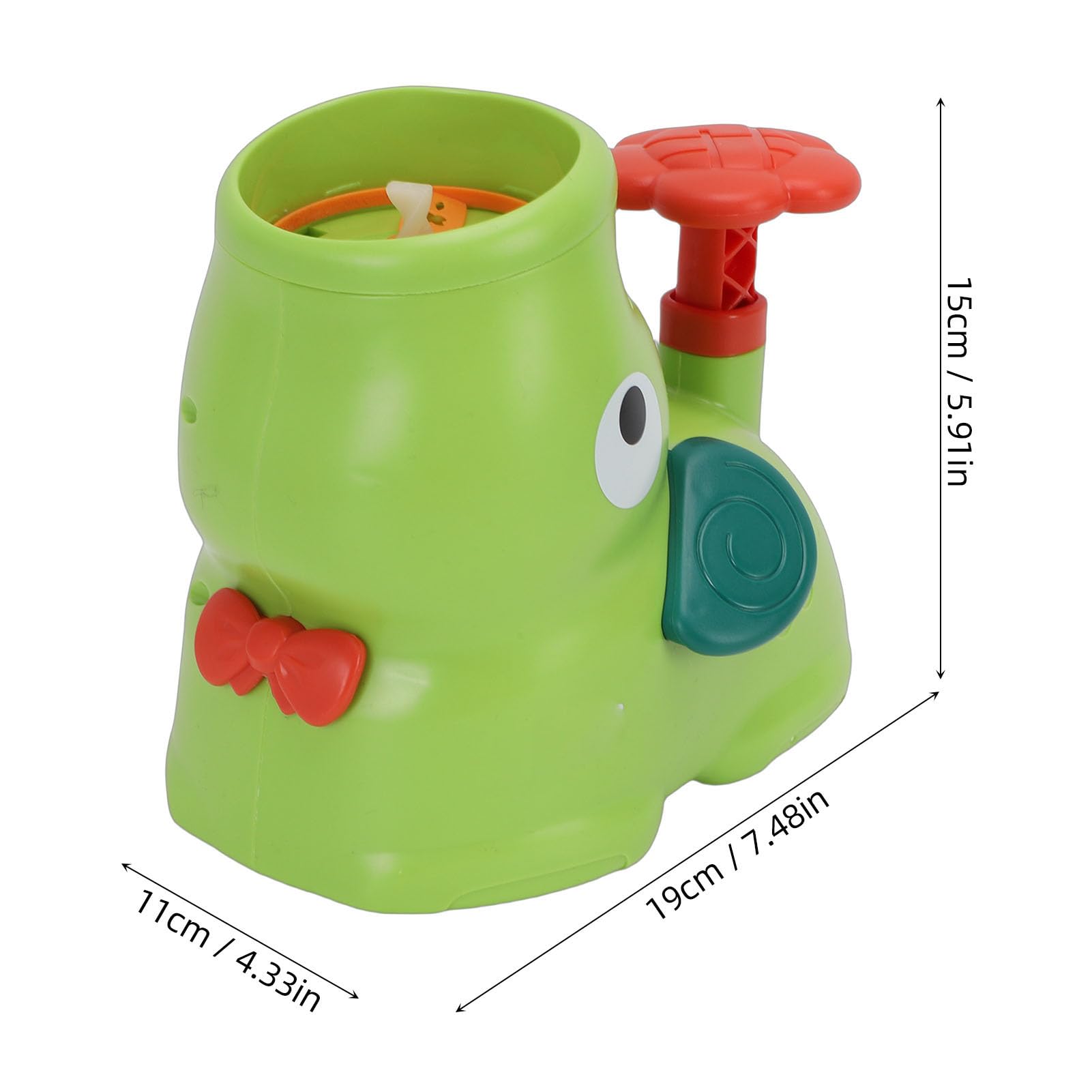 RiToEasysports Spiral Flying Disc Toy, Interactive Foot Stomp Launching Game for Kids, with Safe Lightweight Design, for Indoor Outdoor Backyard Play Family Activities (Green) — view 7