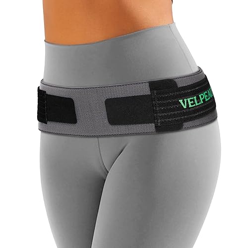 Velpeau Cinturón sacroilíaco para articulación si, cadera, pélvica, espalda baja, pierna y alivio del dolor del nervio sacro, muy elástico, delgado,