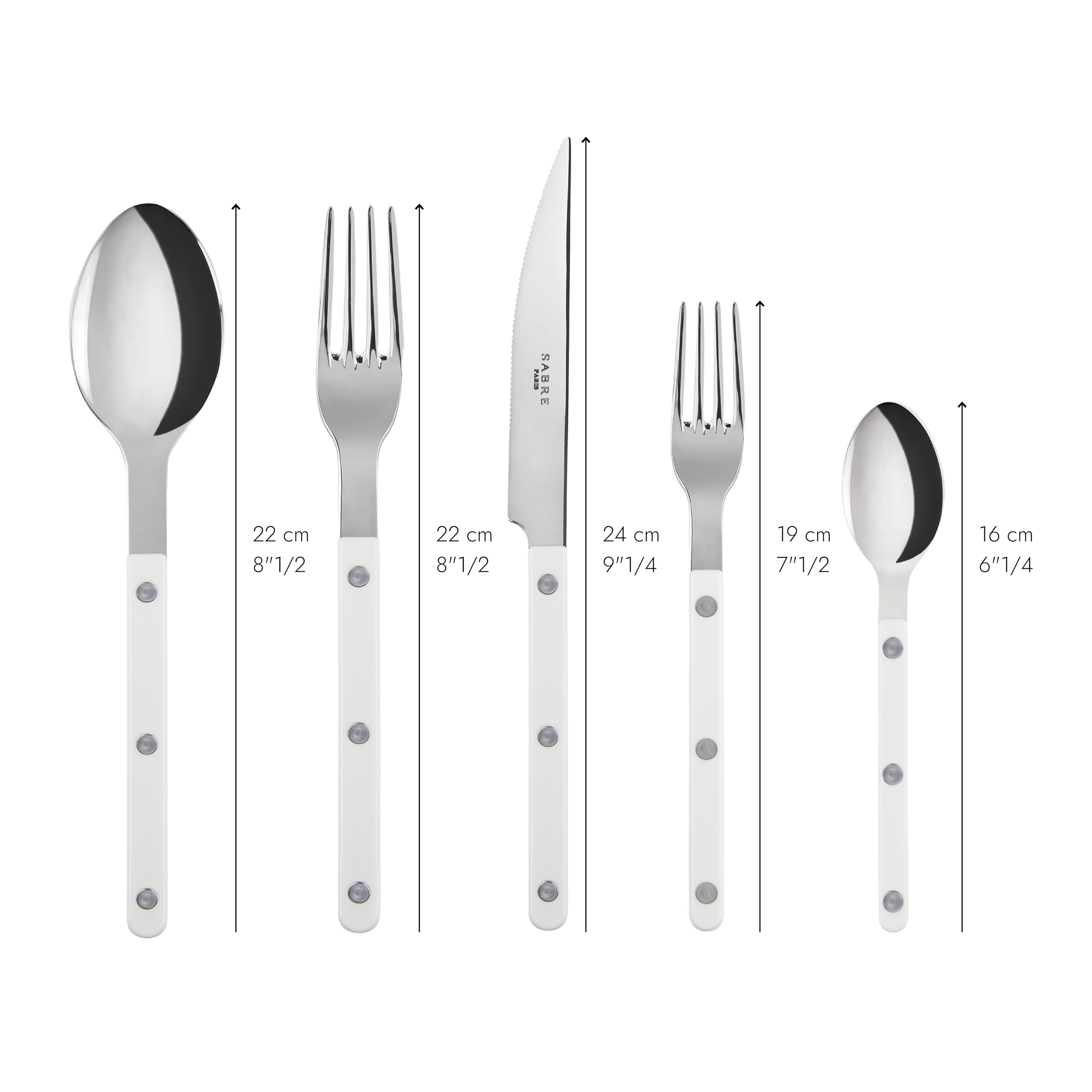 Amazon.com: SABRE PARIS - 5-Piece Flatware Set - Bistrot