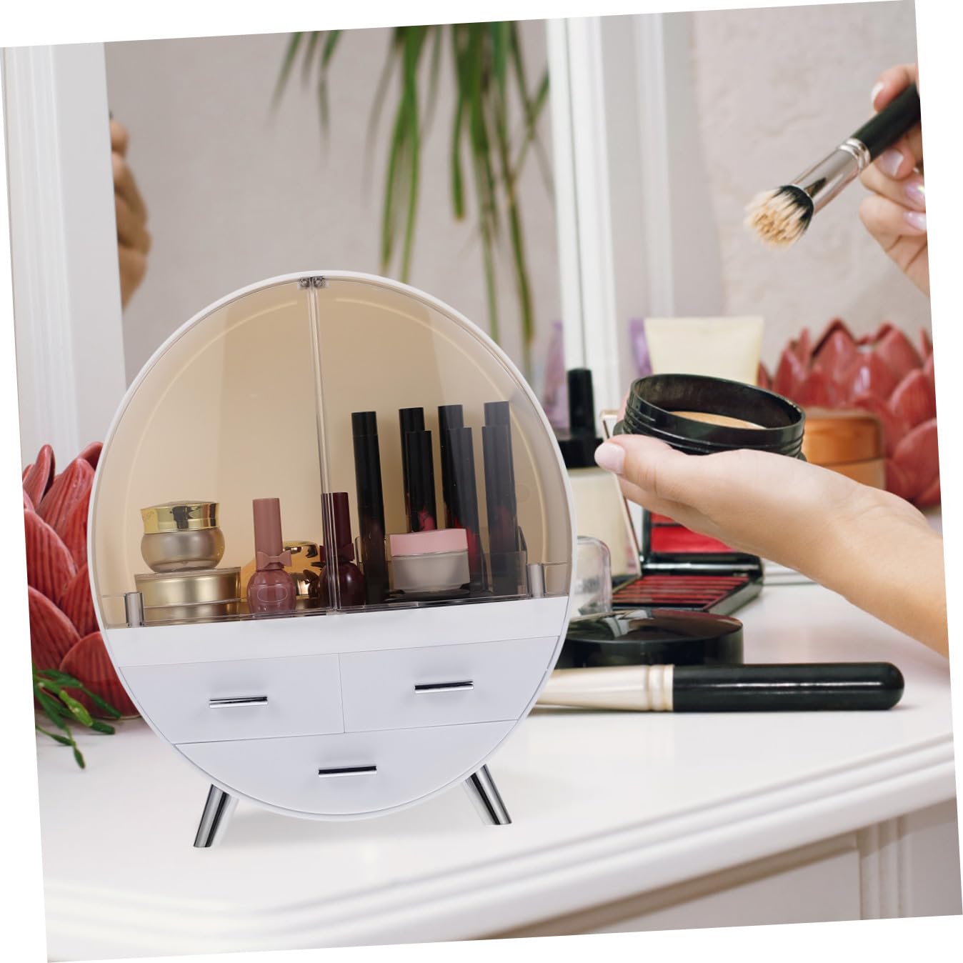 Boîte à Cosmétiques de Rangement Tiroir PC pour Maison Élégante