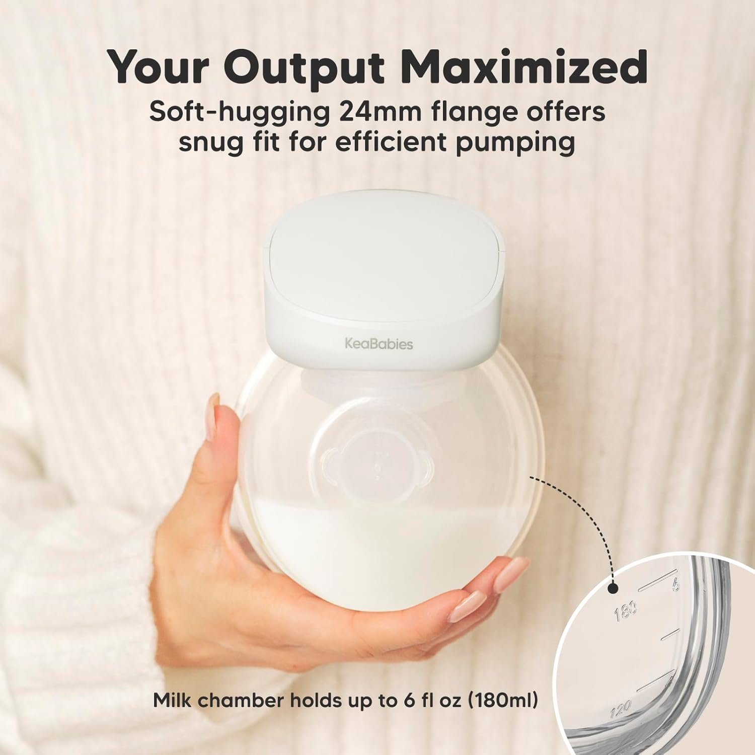 KeaBabies Breast Pump Hands Free, Wireless Breast Pump Wearable Double  Electric Breast Pumps Portable, On The Go Automatic Baby Breastfeeding Milk