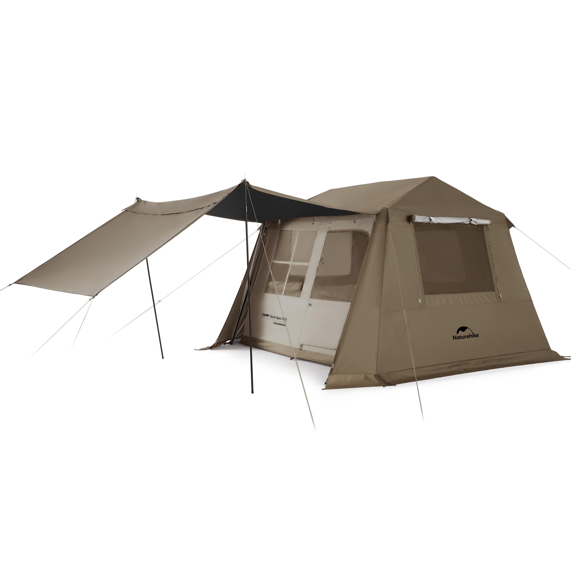 Naturehike ショップ ワンタッチ テント Ti Black新型素材 UPF12500+ 拡張キャノピー キャンプ