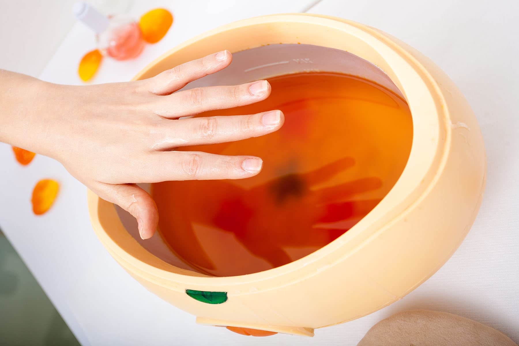 4 x 500 ml wosku parafinowego do kąpieli parafinowej do rąk i stóp, róża