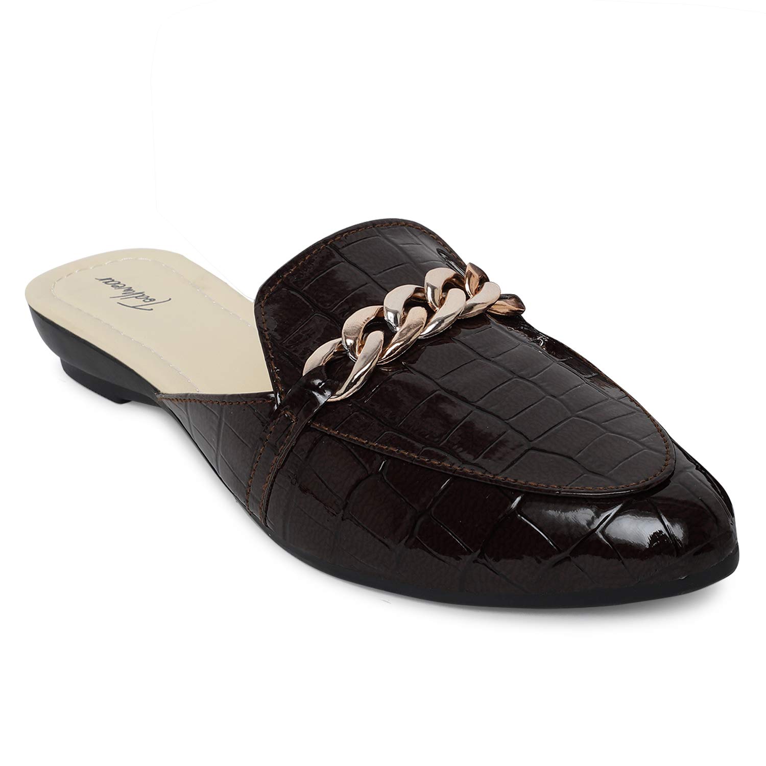 Todhwear Women Chain Decorated Mules Sandals Brown (B09HKZN39C) Amazon Price History, Amazon Price Tracker