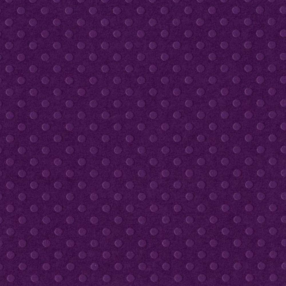 PLUM PUDDING 12x12 Cardstock by Bazzill | 80 lb Embossed Dot Paper | Perfect for Cardmaking, Die-cut & Paper Crafting Supplies | 25 Sheets per Pack