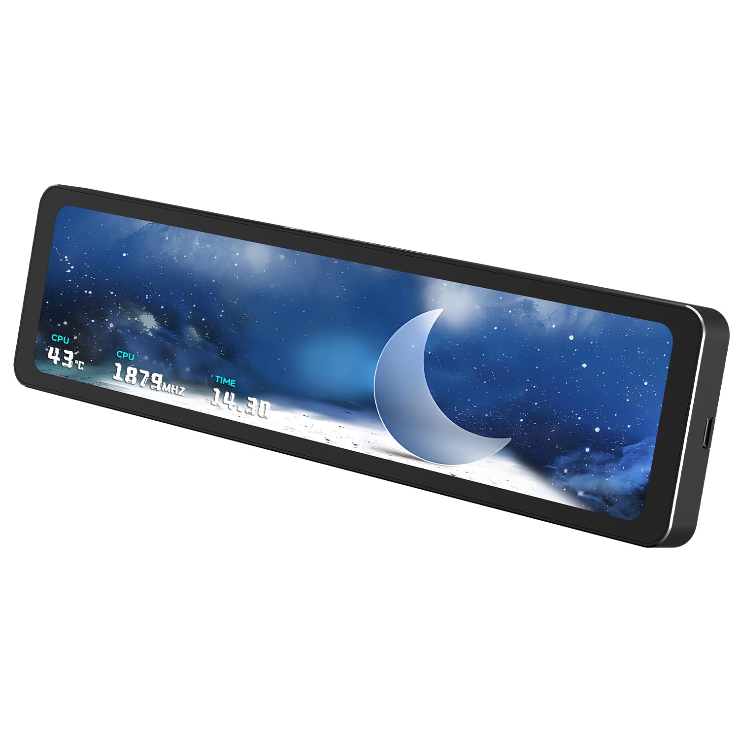 Thermalright-TR TV 11.3 LCD Black,Vollfarb-LCD-Magnetanzeigebildschirm | Magnetisch an Die Oberfläche Des Chassis Angezogen,DIY-Bild-/Videoanzeige,für Chassis/Metall-Desktop