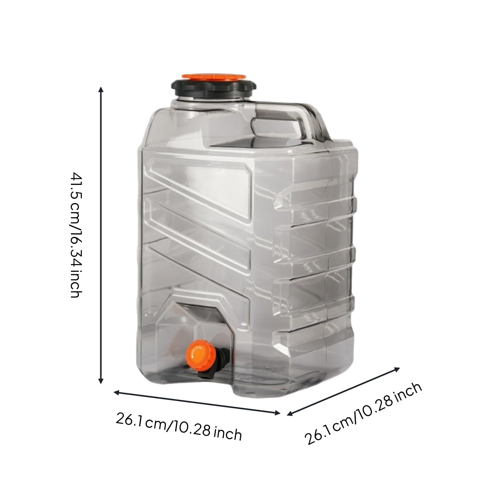 Bidon D'eau Traparent Réservoir D'eau Portable, Conteneur, pr Activités Plein Air, 20L