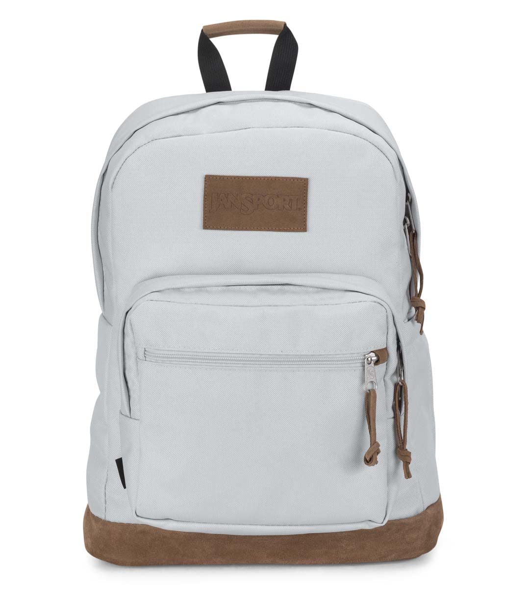 JanSport Right Pack Premium Backpack - Daypack with 15" Laptop Sleeve, Main Compartment, Water Bottle Pocket, Oyster Mushroom