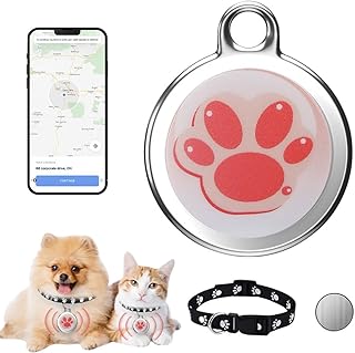 Mini GPS Cat Tracker/Dog Tracker, Pet Tracker for Cats, GPS Tracker for Cats, Dog Tracker with No Monthly Fees, Real-Time Location Tracking, Waterproof Cat Tracker GPS Collar for Small Cat Dogs