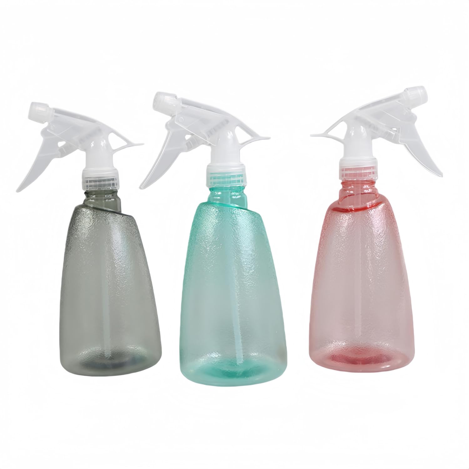 Alfven Pulverizadoras de Agua 500 ml 3 Botellas Atomizador de Plástico Reutilizable Spray Transparente para Limpieza