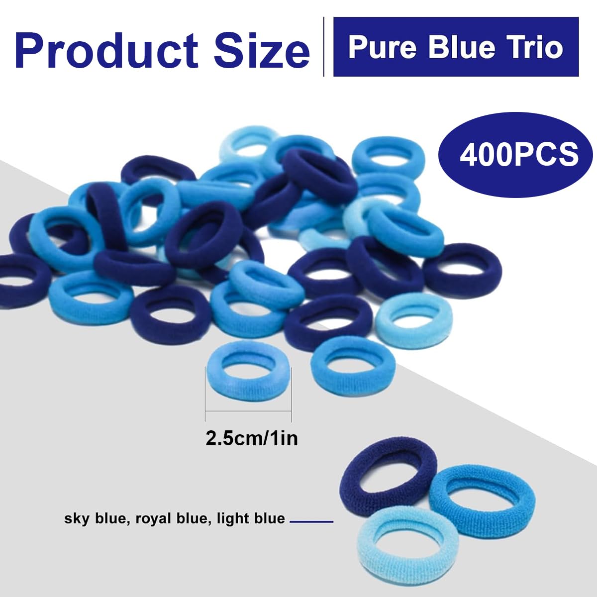 400 Pcs Baby Hair Bands, Toddler Hair Bobbles - Image 2