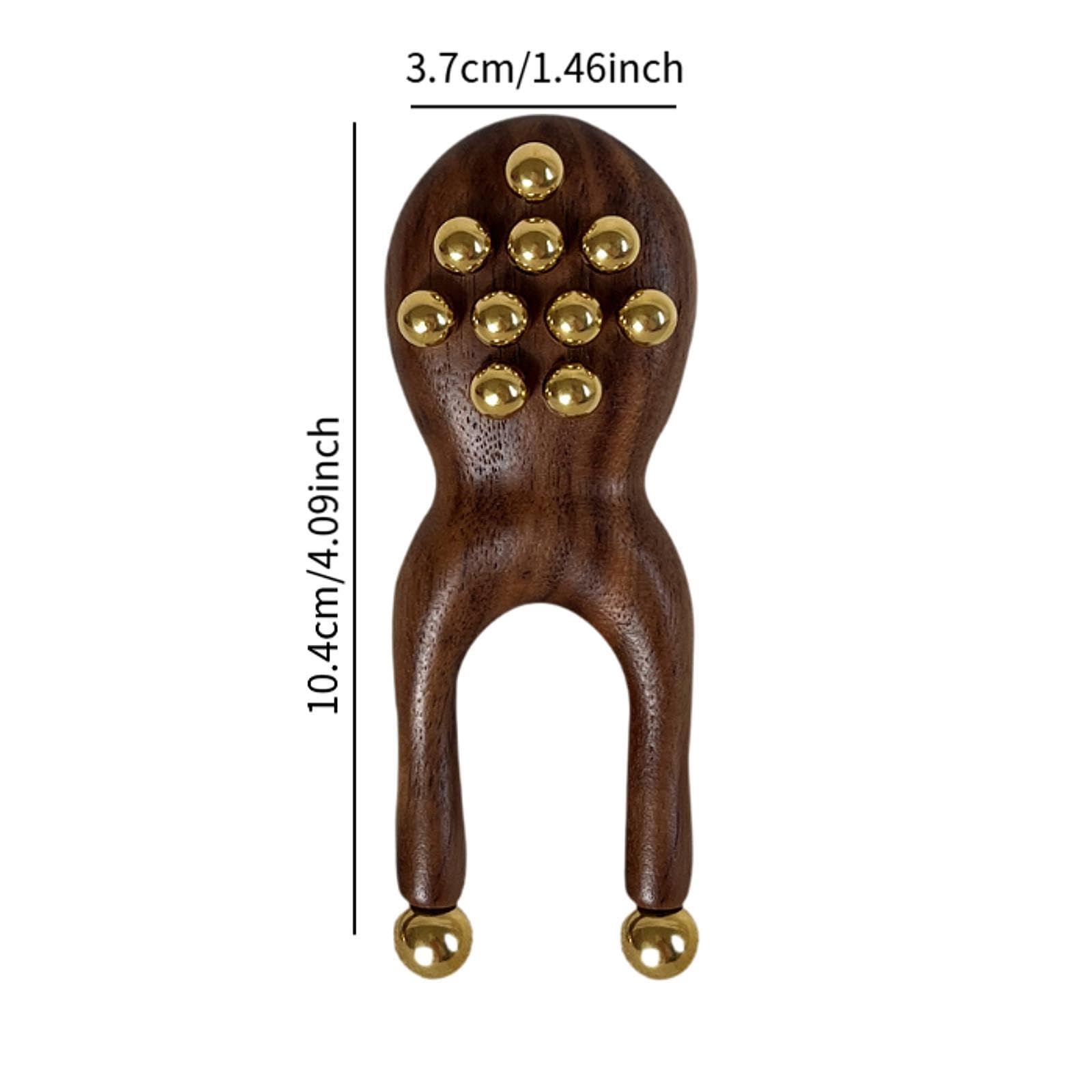Generic Massaggiatore Facciale Manuale a Forma di Rana, Strumento Gua Sha in Legno