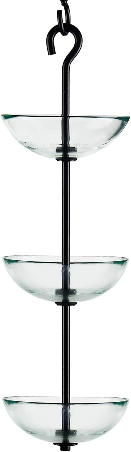 Triple Hanging Poppy Feeder, Clear (SIMILAR TO STOCK PHOTO)