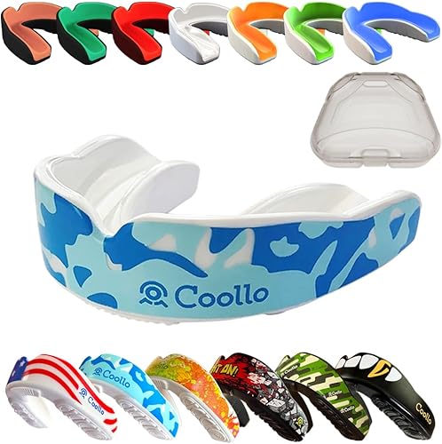 Miniatura 15 de Protector Bucal Hervir y Morder (Jóvenes y Adultos) DA Boquilla Deportiva de Ajuste Personalizado para Fútbol Americano, Hockey, Rugby, Lacrosse,