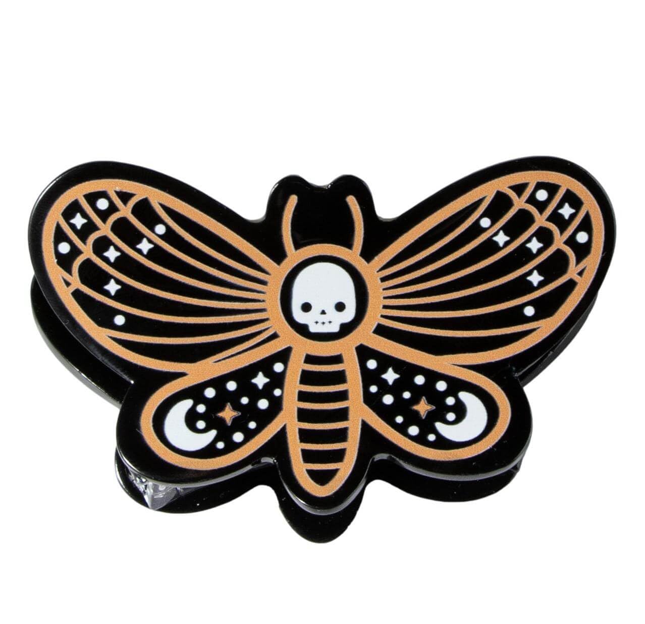 Ro Rox Novelty Deathmoth Goth Hair Clip Claw Hair Accessories Hawksmoth, Black